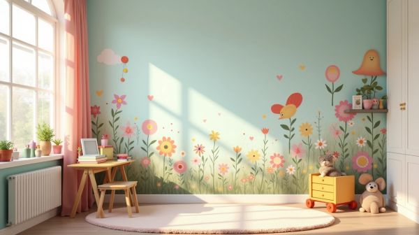 Créez un univers enchanteur avec du papier peint pour enfant