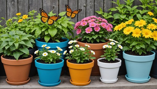 Des pots de fleurs pour attirer les papillons dans son jardin